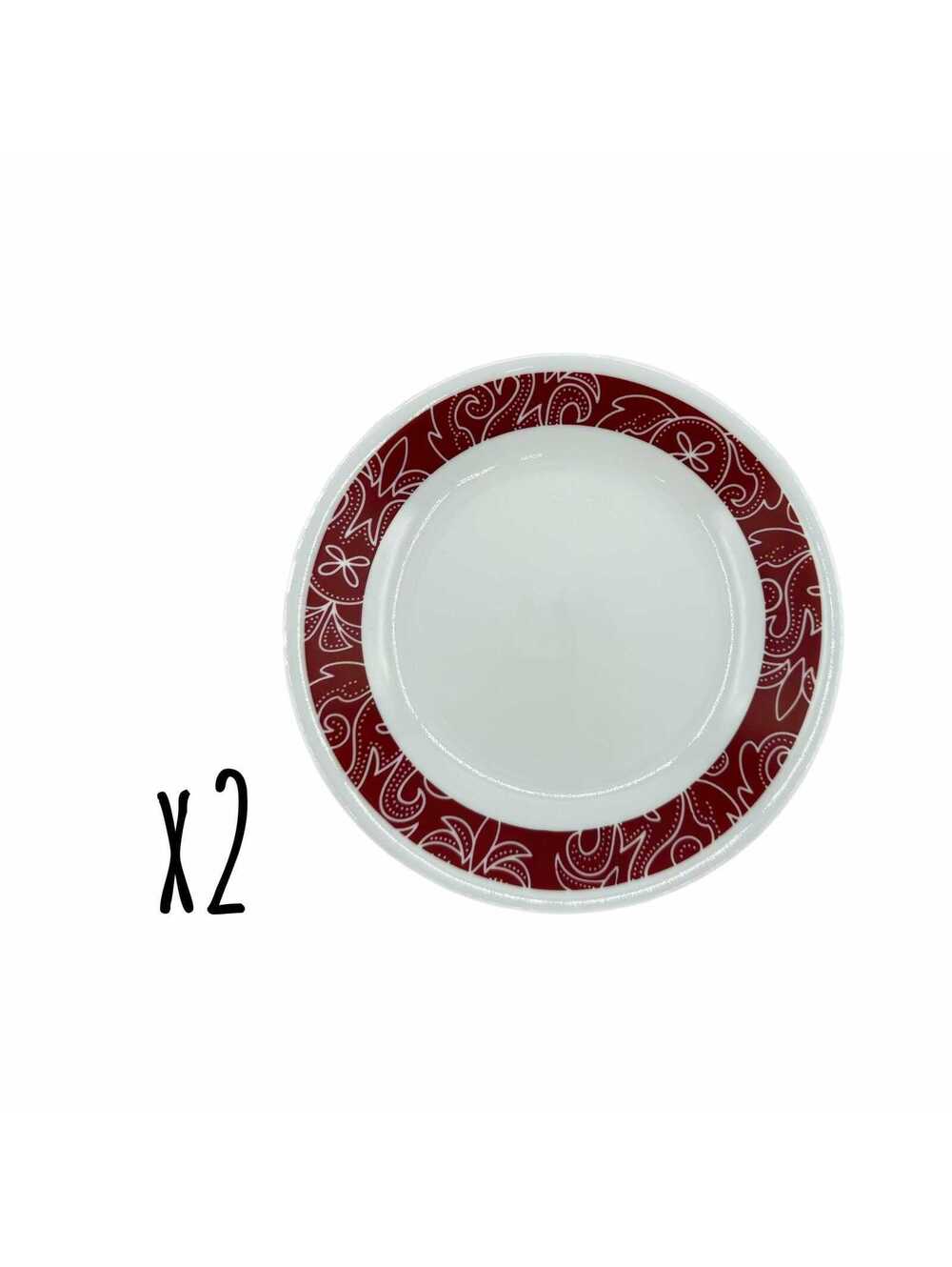 Set of 2 Vintage Corelle Corning Bandhani 6.75” Bread Plates